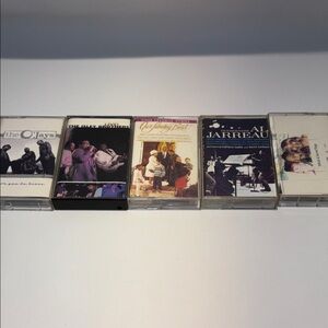 5 cassette tapes of Jazz and rhythm and blues groups